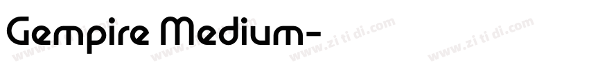 Gempire Medium字体转换